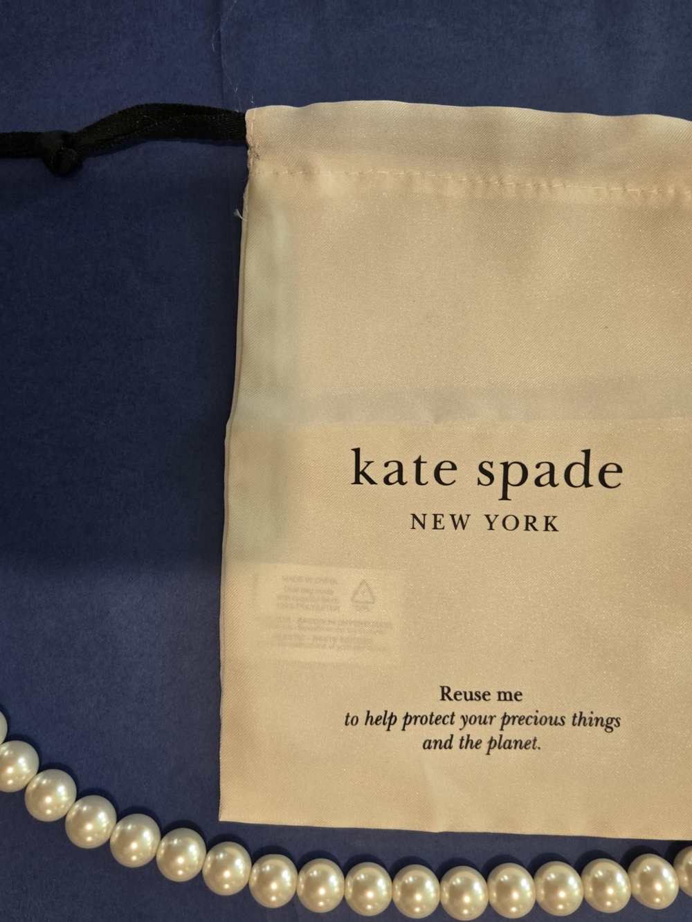 NWT kate spade Pearl and Clear Bead Mixed Strand Necklace - White/Clear - Picture 7 of 7